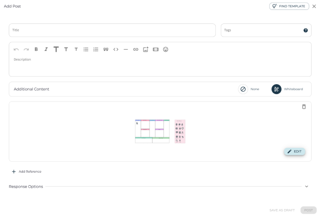 Create a Post with a Whiteboard